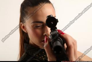 Jade Aiming M4A1 Rifle Pose